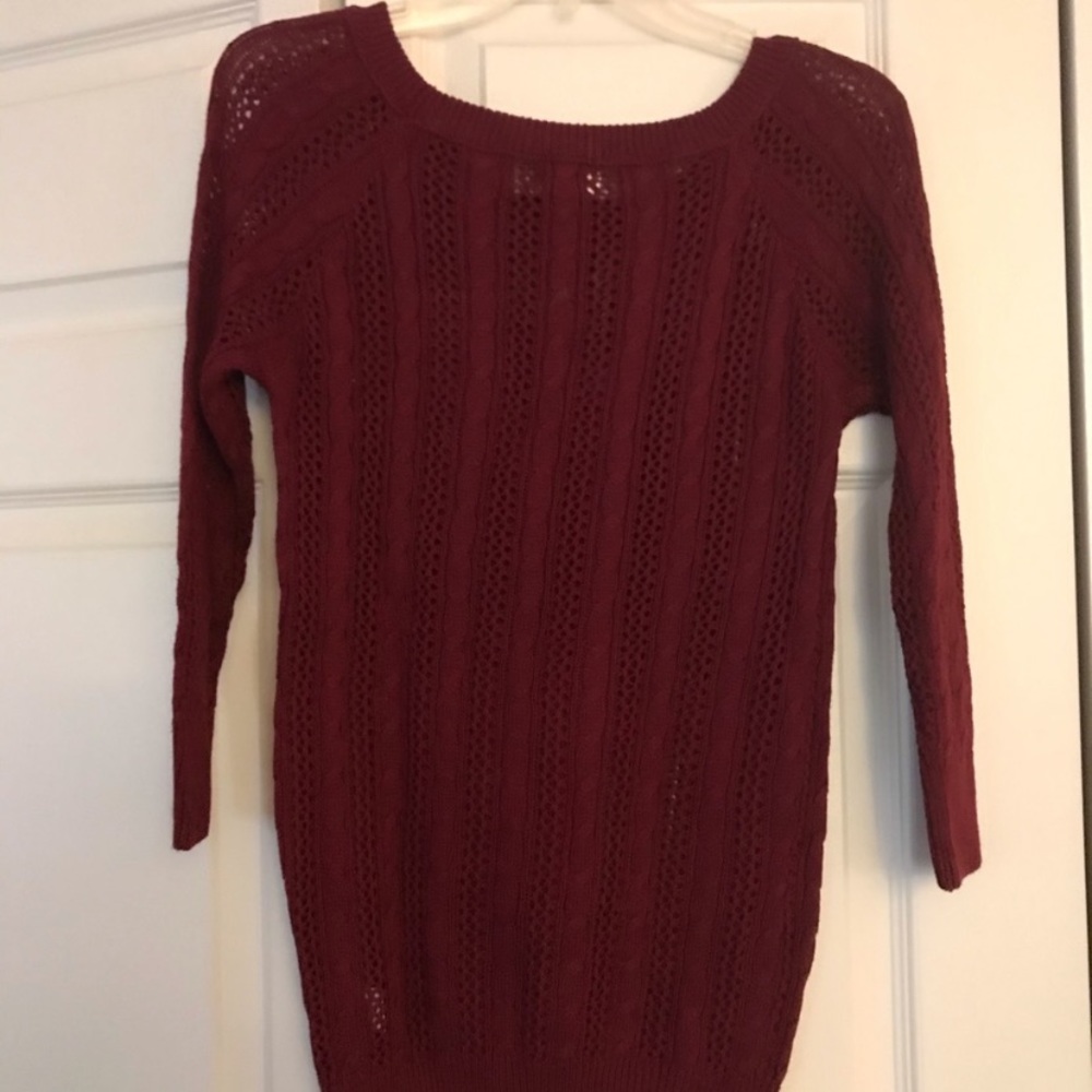 NWT SO Cable Knit Sweater - Picture 3 of 3